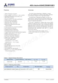 AS4C256M16D3-12BANTR Datasheet Pagina 2