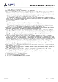 AS4C256M16D3-12BANTR Datasheet Pagina 10