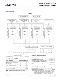 AS4C32M8D1-5TCN數據表 頁面 4