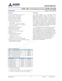 AS4C8M16S-6BINTR數據表 封面