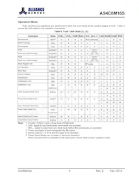 AS4C8M16S-6BINTR數據表 頁面 6