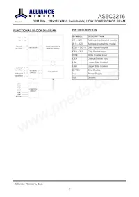 AS6C3216-55TINTR Datasheet Pagina 3