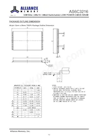 AS6C3216-55TINTR Datasheet Pagina 11