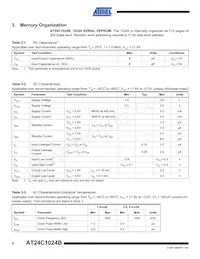 AT24C1024BY7-YH25-T Datasheet Pagina 4