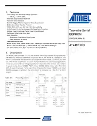 AT24C128BY6-YH-T Datasheet Cover