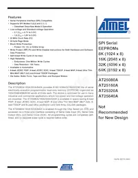 AT25320AY6-10YH-1.8 Datasheet Copertura