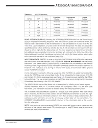 AT25320AY6-10YH-1.8 Datasheet Pagina 11