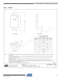 AT25320AY6-10YH-1.8 Datasheet Pagina 21