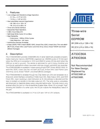 AT93C66AW-10SU-2.7 Datenblatt Cover