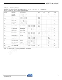 AT93C66AW-10SU-2.7 Datasheet Page 5