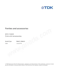 B66413U0160L197 Datasheet Cover