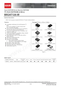 BR24T128-W Datasheet Copertura