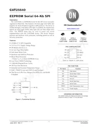 CAT25640HU3I-GT3 Datasheet Cover