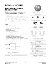 CAT93C56XI-T2 Таблица данных Обложка