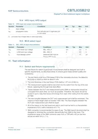 CBTL03SB212BS Datasheet Pagina 8