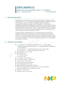 CBTL06DP212EE Datasheet Copertura