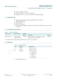 CBTL06DP212EE Datasheet Pagina 2