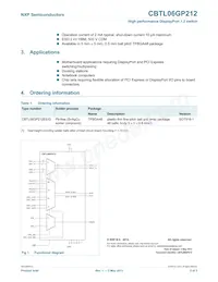 CBTL06GP212EE Datasheet Pagina 2