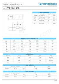 EFD25/13/9-3C95-A250 Datenblatt Cover