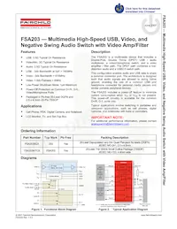 FSA203MTCX Datenblatt Cover