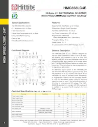 HMC858LC4BTR-R5 Datenblatt Cover