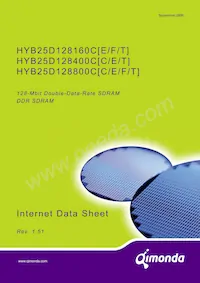 HYB25D128800CE-6 Datenblatt Cover