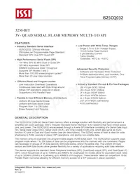 IS25CQ032-JKLE-TR Datasheet Page 2
