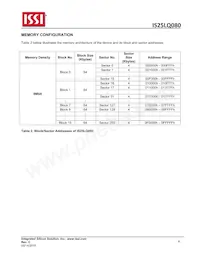 IS25LQ080-JNLE-TR Datasheet Page 6