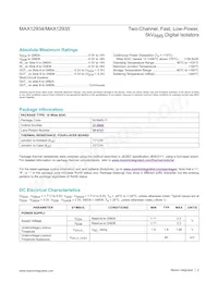 MAX12935BAWE+T Datenblatt Seite 2