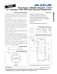 MAX1874ETE+T Datasheet Cover