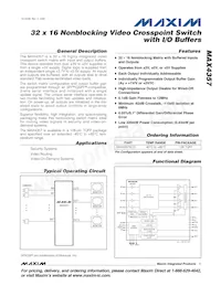 MAX4357ECD+ Datenblatt Cover