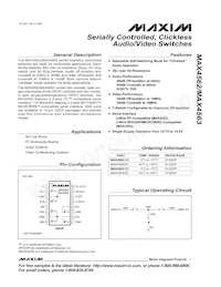 MAX4562EEE+TG05 Datenblatt Cover