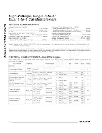 MAX4578CWP+T Datasheet Pagina 2