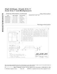 MAX4578CWP+T數據表 頁面 20