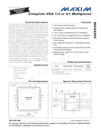 MAX4885ETJ+TG075 Datenblatt Cover