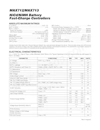 MAX712EPE+ Datasheet Pagina 2