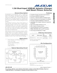 MAX8677CETG/V+T Datasheet Cover