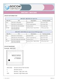 MOC3052X Datasheet Pagina 5