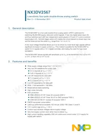 NX3DV2567GU Datasheet Copertura