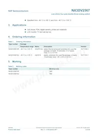 NX3DV2567GU Datasheet Pagina 2