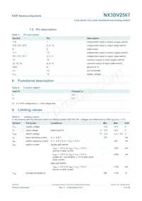 NX3DV2567GU Datasheet Pagina 4