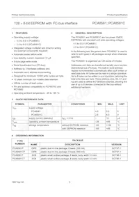 PCA8581T/6 Datasheet Pagina 3