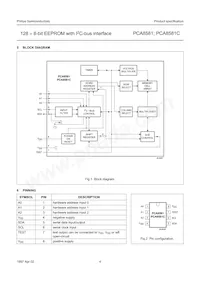 PCA8581T/6 Datasheet Pagina 4