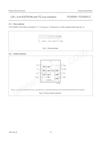 PCA8581T/6 Datasheet Pagina 13