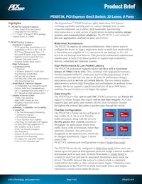 PEX8734-AB80BI G Datenblatt Cover