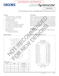 PI3PCIE3413ZHEX Datenblatt Cover