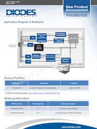 PI3USB31532ZLEX Datasheet Pagina 2