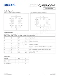 PI3USB4000BZUAEX Datasheet Pagina 2