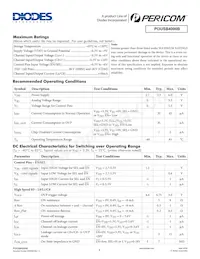 PI3USB4000BZUAEX Datasheet Pagina 4