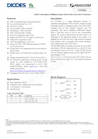 PI3USB42ZMEX Datasheet Cover